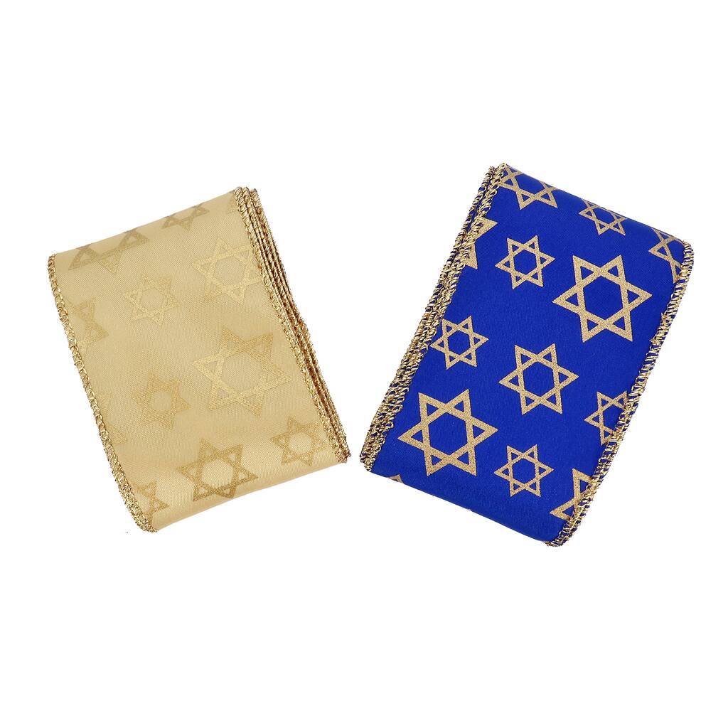 Assorted 2 5 Hanukkah Wired Ribbon By Ashland Michaels